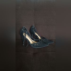 Christian Siriano Black Lace Heels